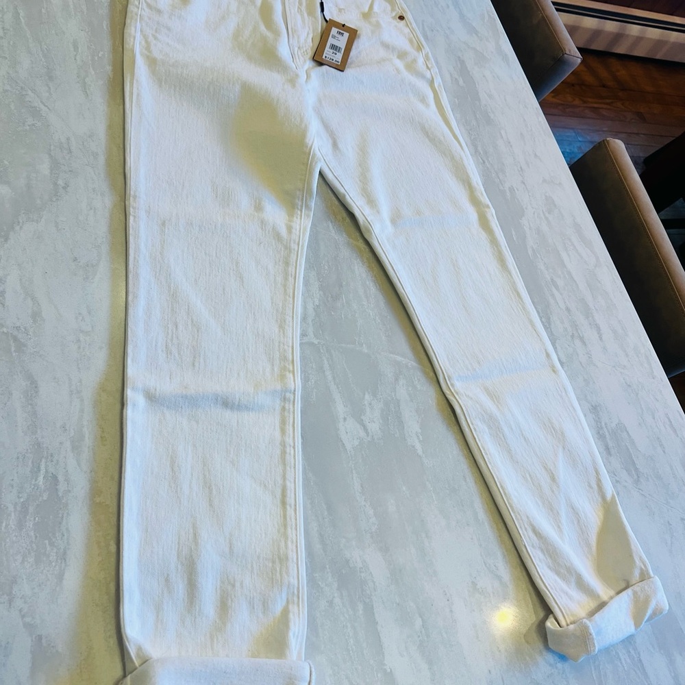 Frye White Denim Jeans